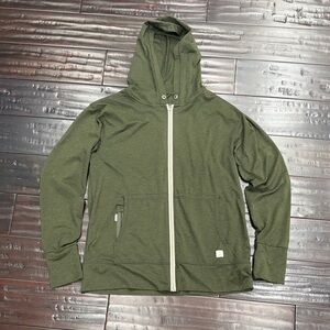 Vuori Forest Green Zip-Up Hoodie